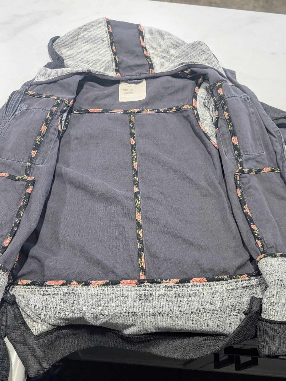 Free People Utility Hooded Jacket - Charcoal Gray - Picture 6 of 6